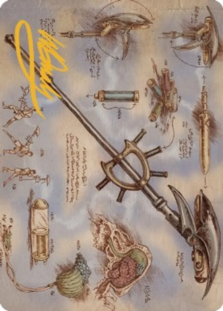 Staff of Domination Art Card (Gold-Stamped Signature)