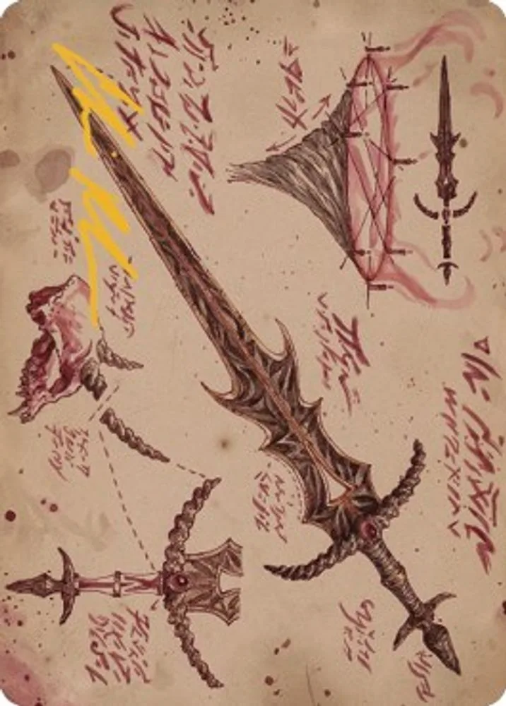 Blackblade Reforged Art Card (Gold-Stamped Signature)