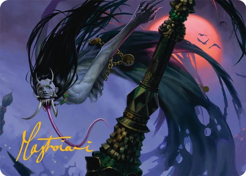 Qarsi Revenant Art Card (12/54 · Gold-Stamped Signature)