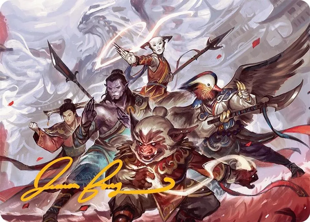 Will of the Jeskai Art Card (54/54 · Gold-Stamped Signature)