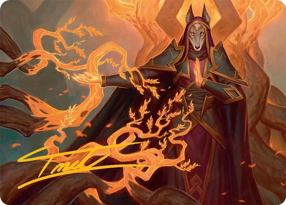 Abzan Devotee Art Card (10/54 · Gold-Stamped Signature)