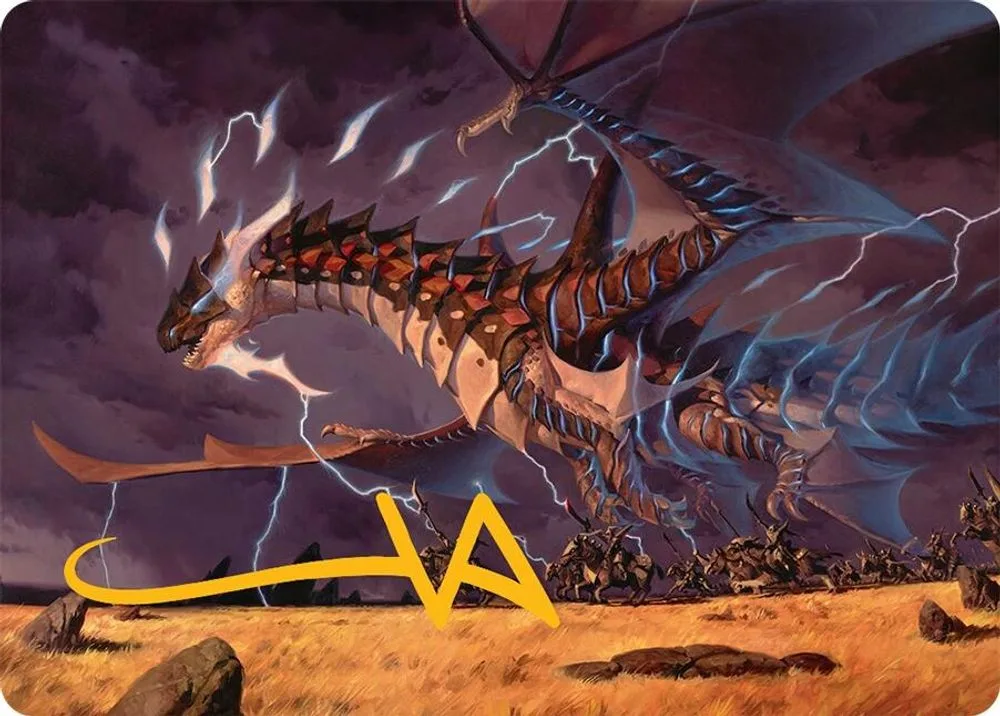 Neriv, Heart of the Storm Art Card (25/54 · Gold-Stamped Signature)