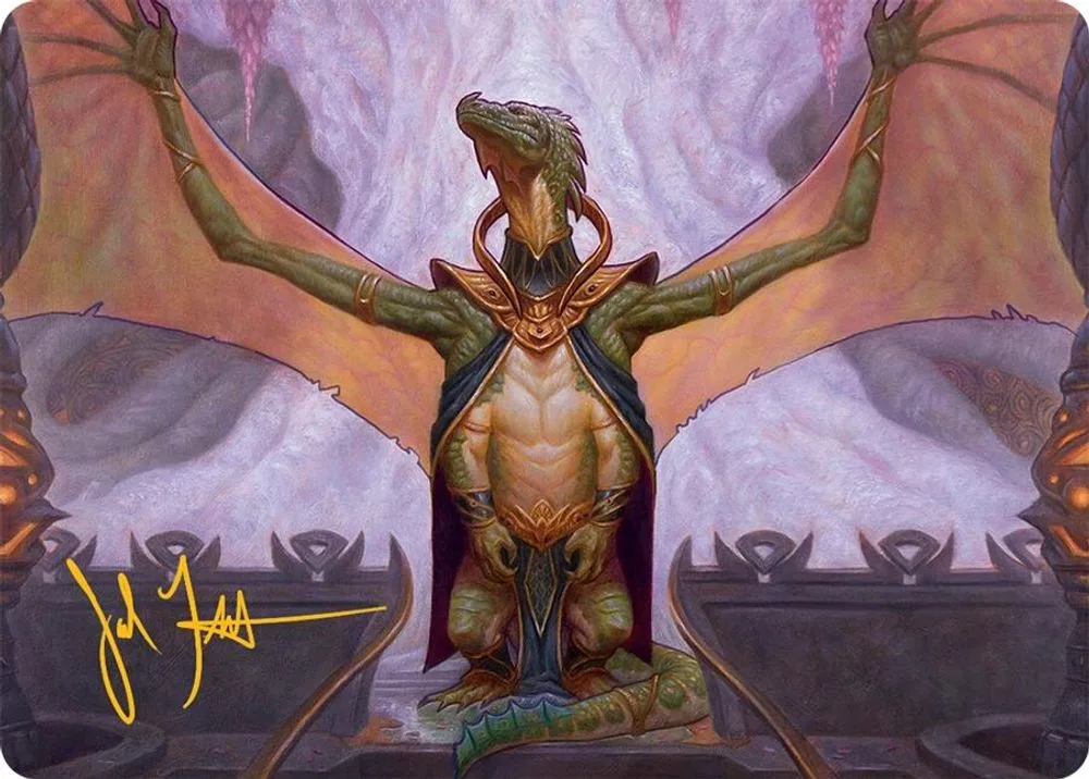 Kheru Goldkeeper Art Card (36/54 · Gold-Stamped Signature)