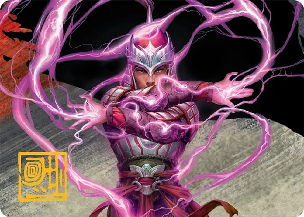 All-Out Assault Art Card (43/54 · Gold-Stamped Signature)