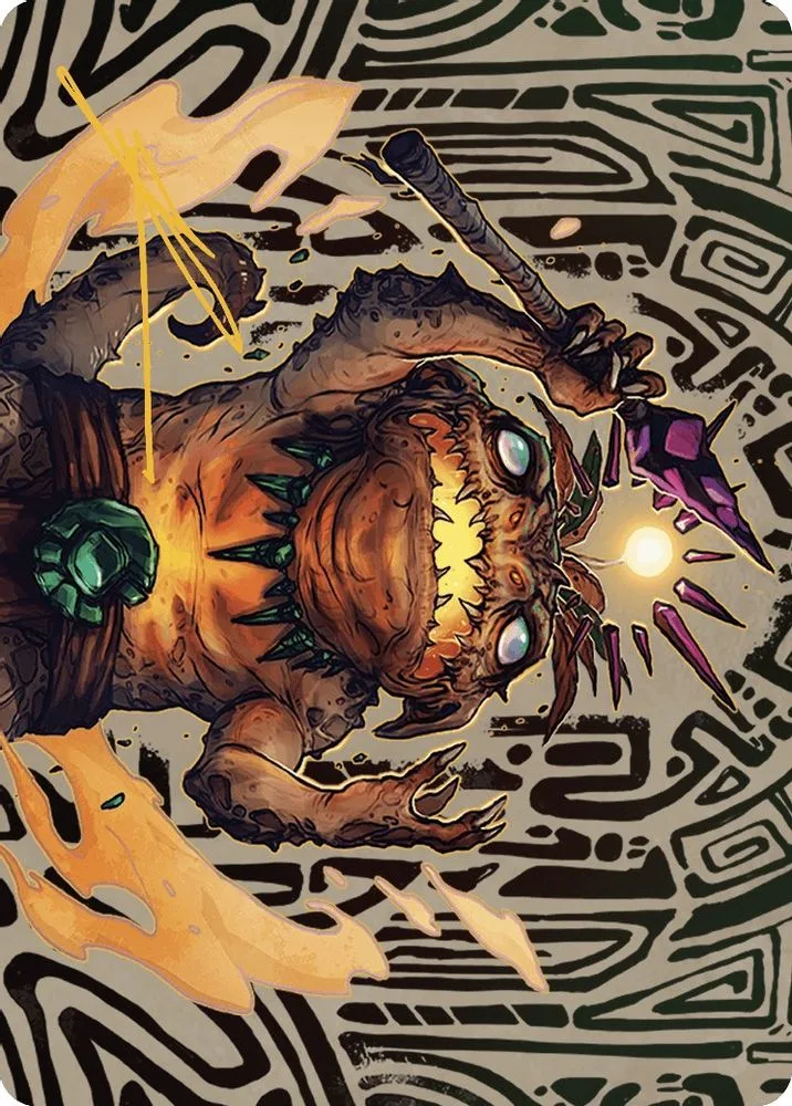 Zoyowa Lava-Tongue Art Card (Gold-Stamped Signature)
