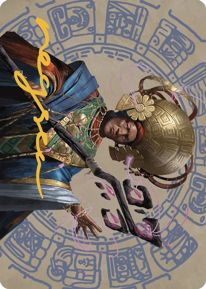 Akal Pakal, First Among Equals Art Card (46/81 · Gold-Stamped Signature)