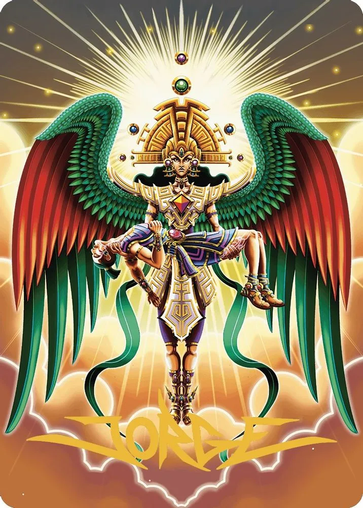 Resplendent Angel Art Card (59/81 · Gold-Stamped Signature)