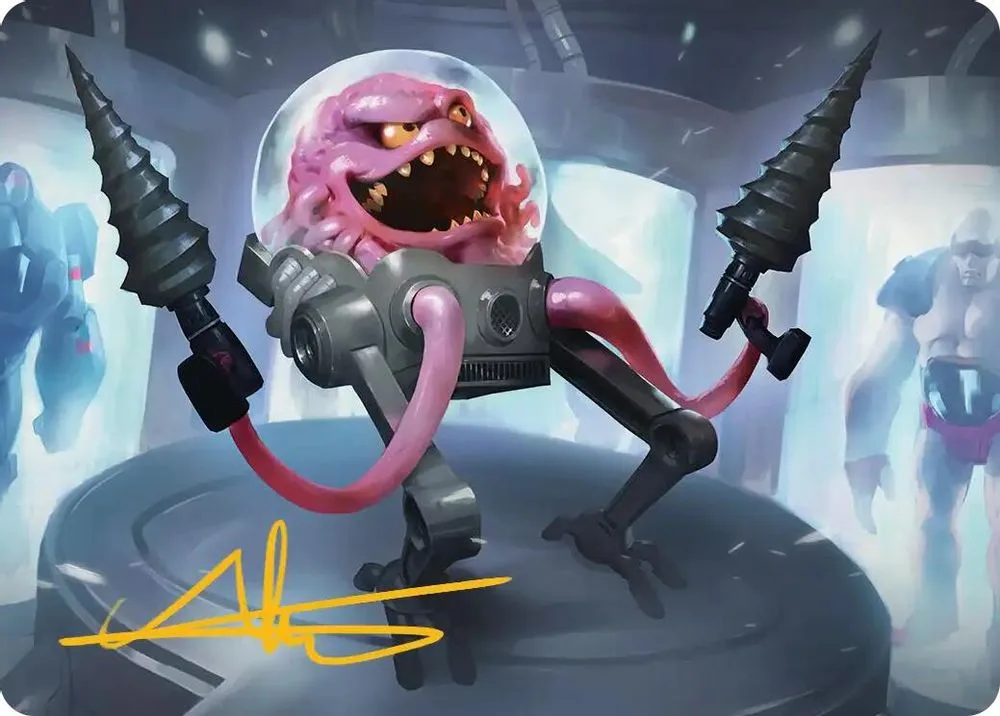 Krang, Master Mind Art Card (4/54 · Gold-Stamped Signature)