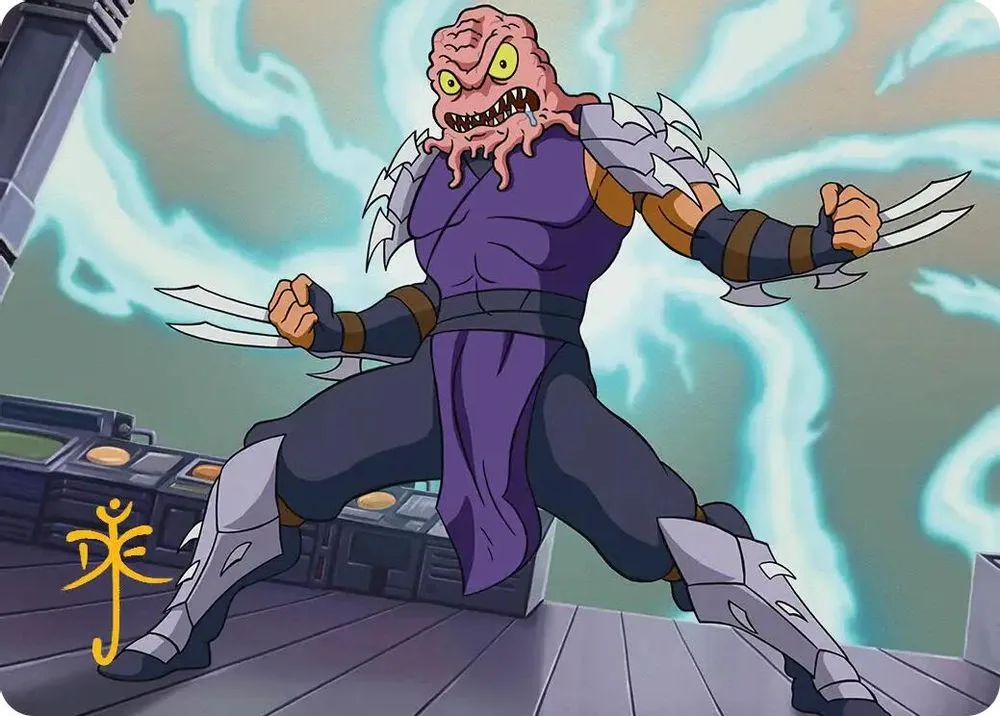 Krang & Shredder Art Card (Gold-Stamped Signature)