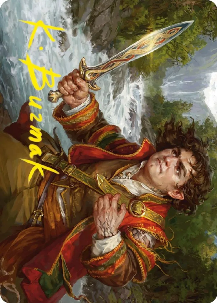 Frodo Baggins Art Card (16/81 · Gold-Stamped Signature)