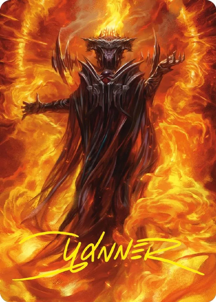 Sauron, the Dark Lord Art Card (Gold-Stamped Signature)