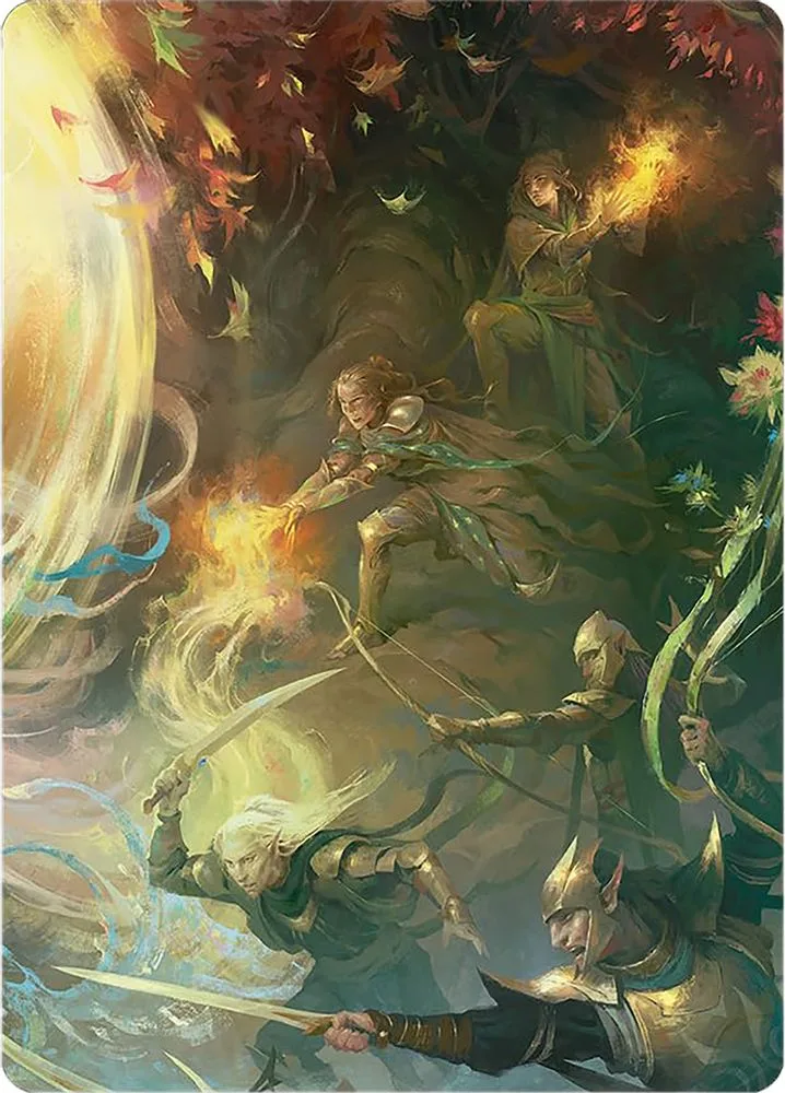 Rally the Galadhrim Art Card (Rally the Galadhrim Art Card)
