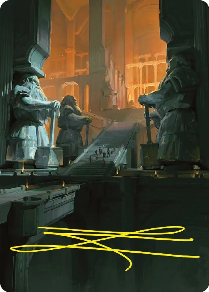 Mines of Moria Art Card (Gold-Stamped Signature)