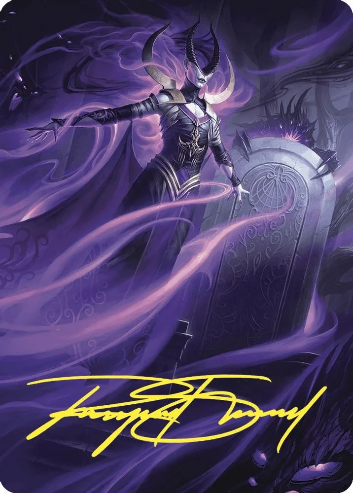 Ashiok, Wicked Manipulator Art Card (10/81 · Gold-Stamped Signature)