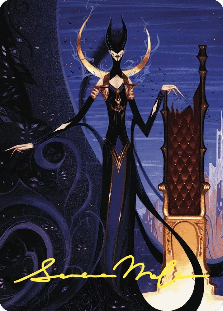 Ashiok, Wicked Manipulator Art Card (57/81 · Gold-Stamped Signature)