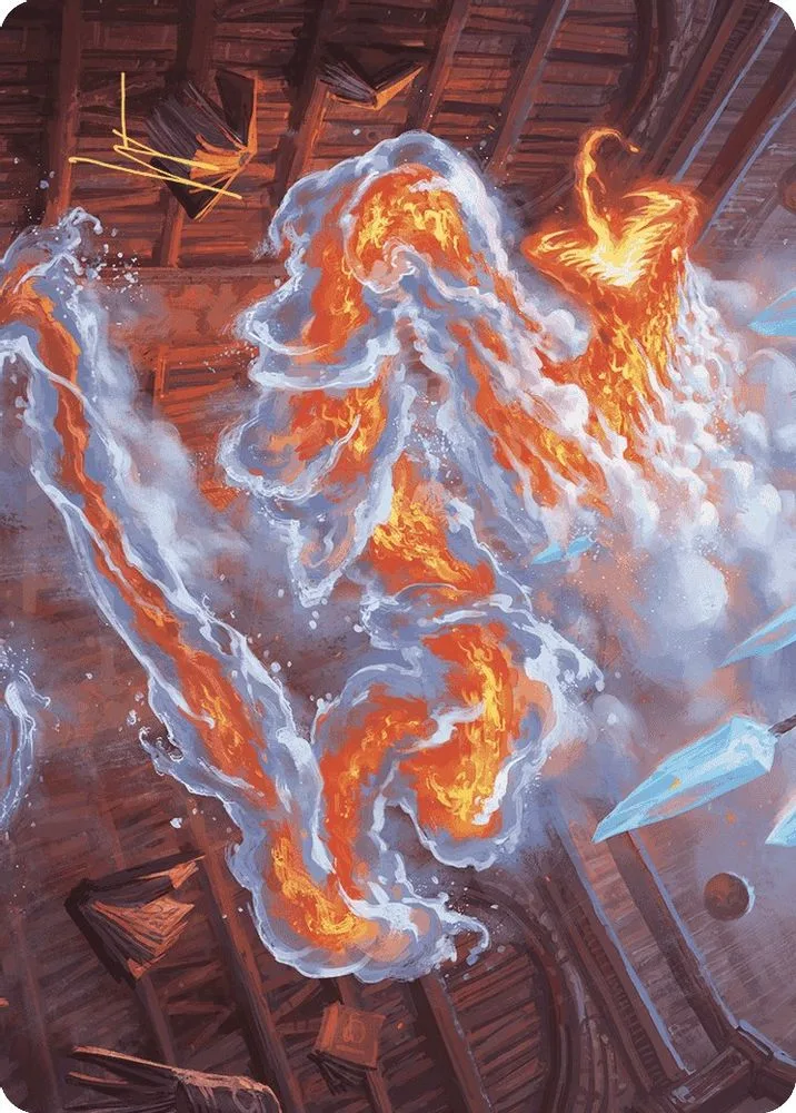 Scalding Viper Art Card (Gold-Stamped Signature)