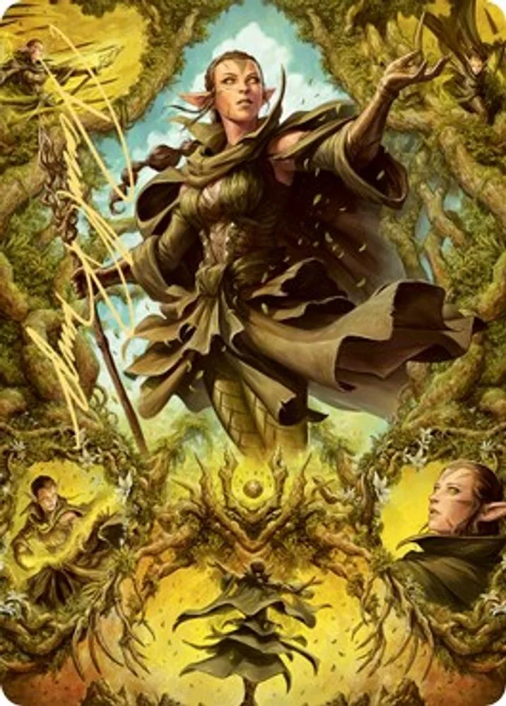 Nissa of Shadowed Boughs Art Card (6/81 · Gold-Stamped Signature)