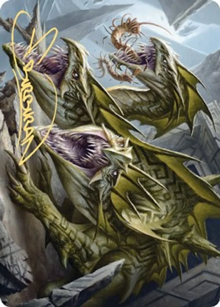 Grakmaw, Skyclave Ravager Art Card (Gold-Stamped Signature)