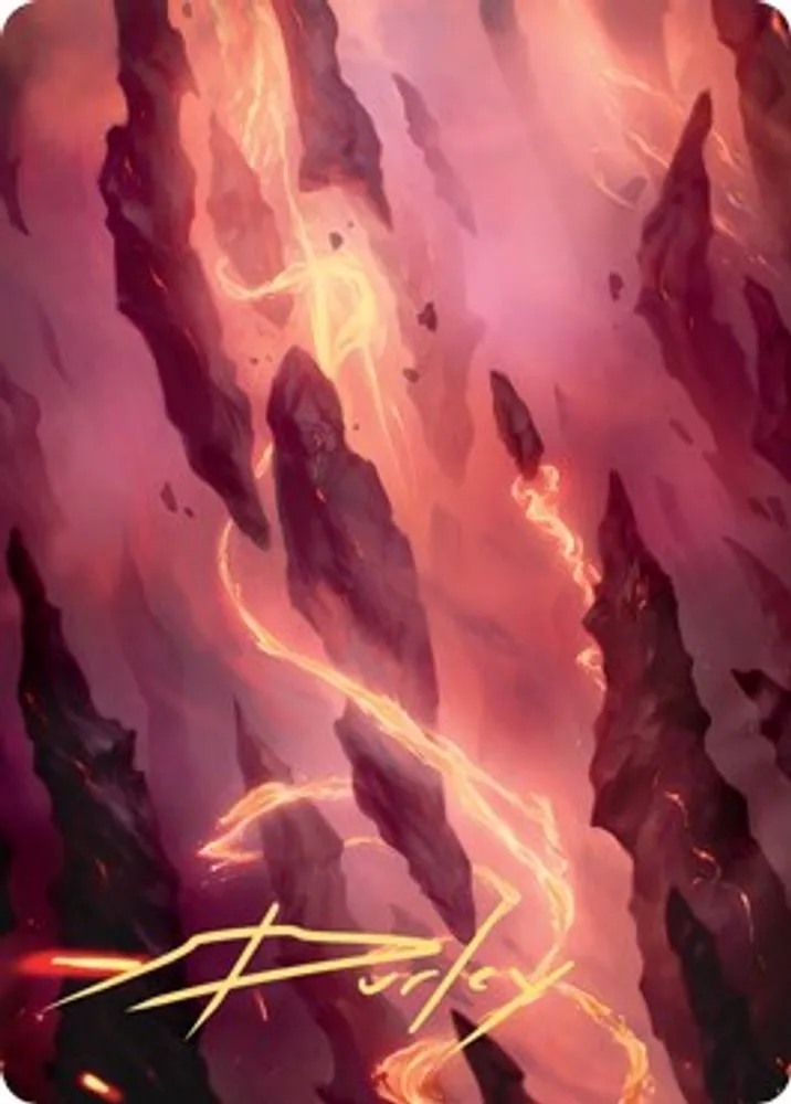 Mountain Art Card (16/81 · Gold-Stamped Signature)