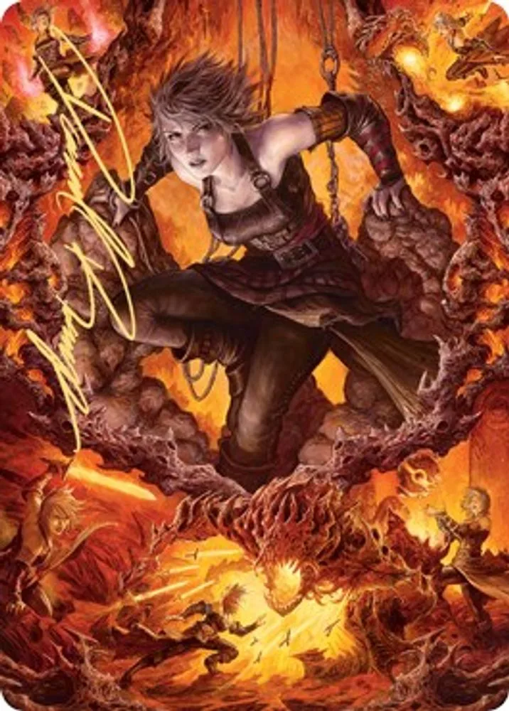 Nahiri, Heir of the Ancients Art Card (4/81 · Gold-Stamped Signature)