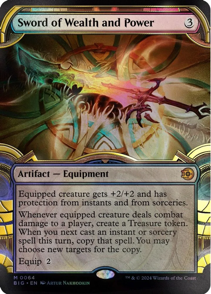 Sword of Wealth and Power (Showcase) (Raised Foil)