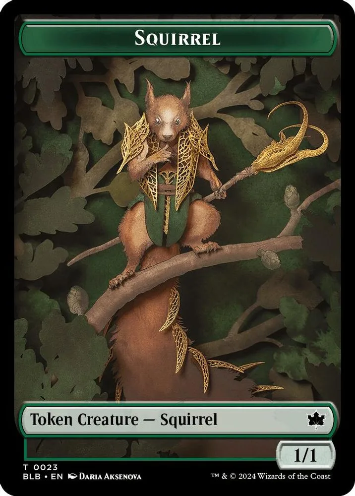 Squirrel // Darkstar Augur Double-Sided Token