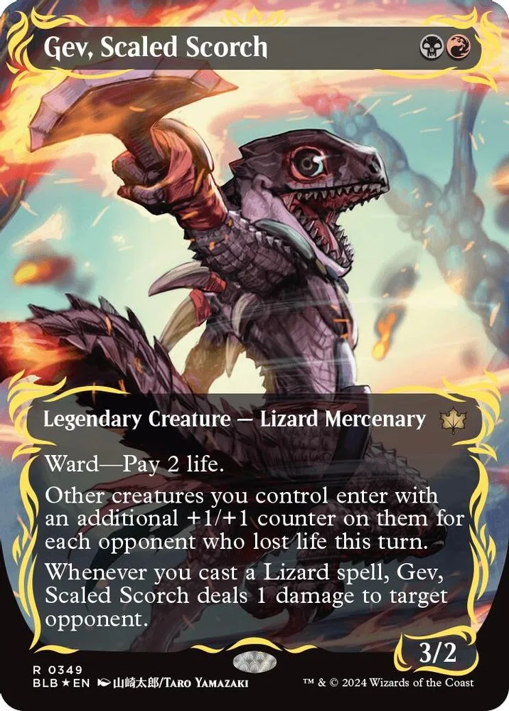 Gev, Scaled Scorch (Borderless) (Raised Foil)