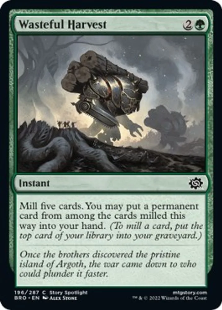 Wasteful Harvest