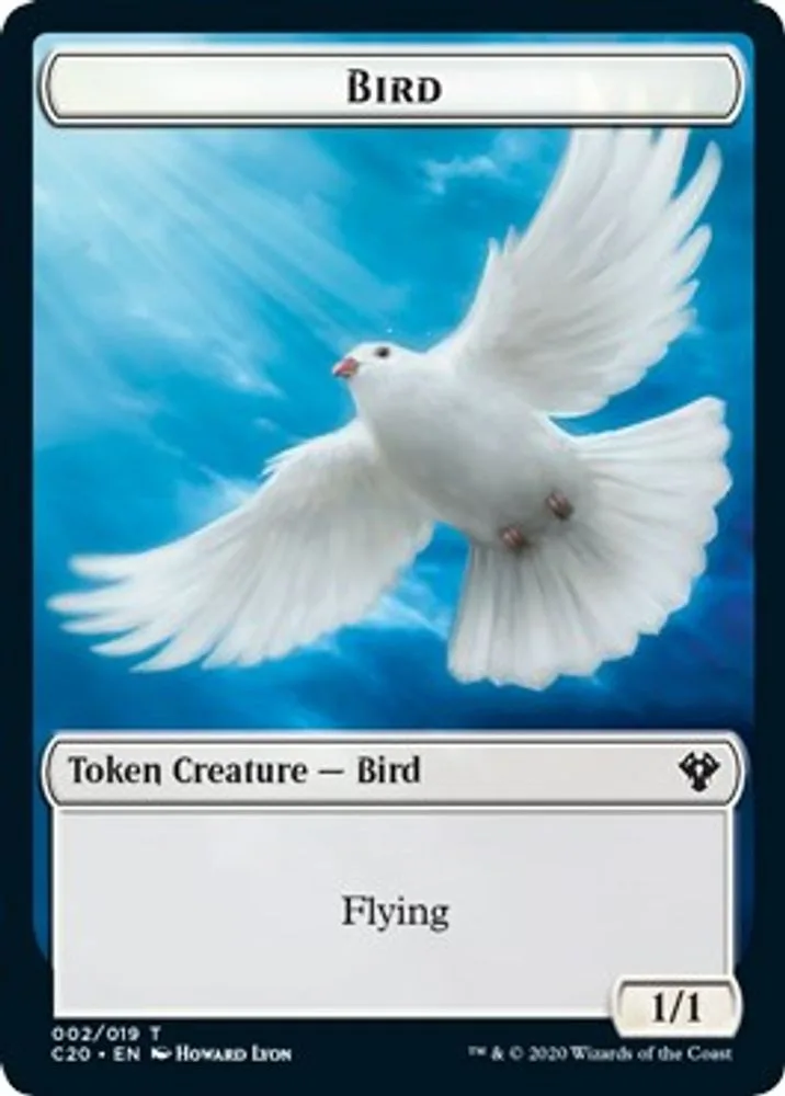 Bird // Dinosaur Cat Double-Sided Token