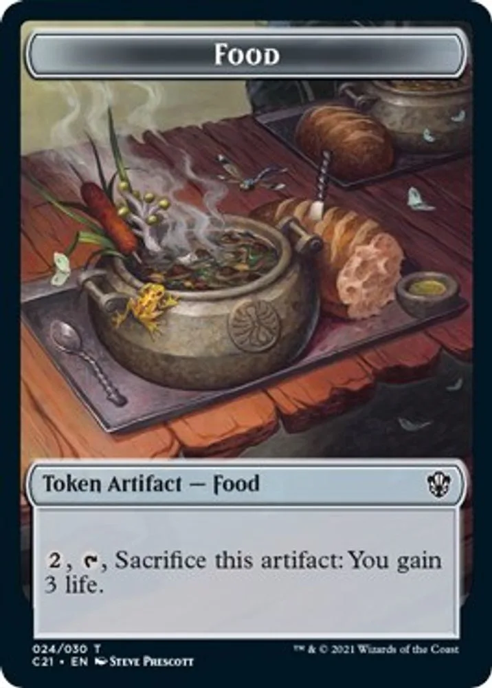 Food // Saproling Double-Sided Token