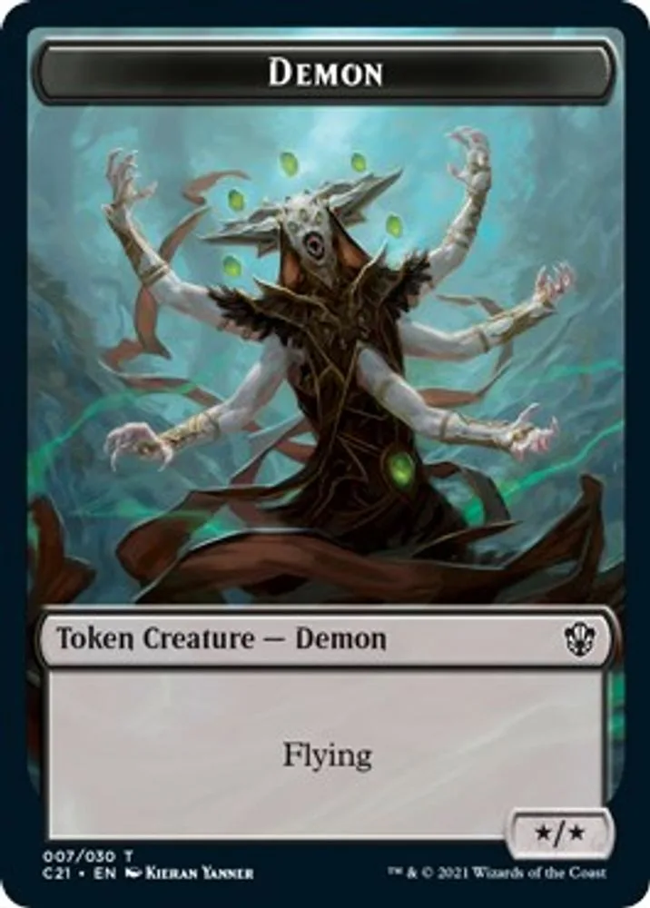 Demon // Fungus Beast Double-Sided Token