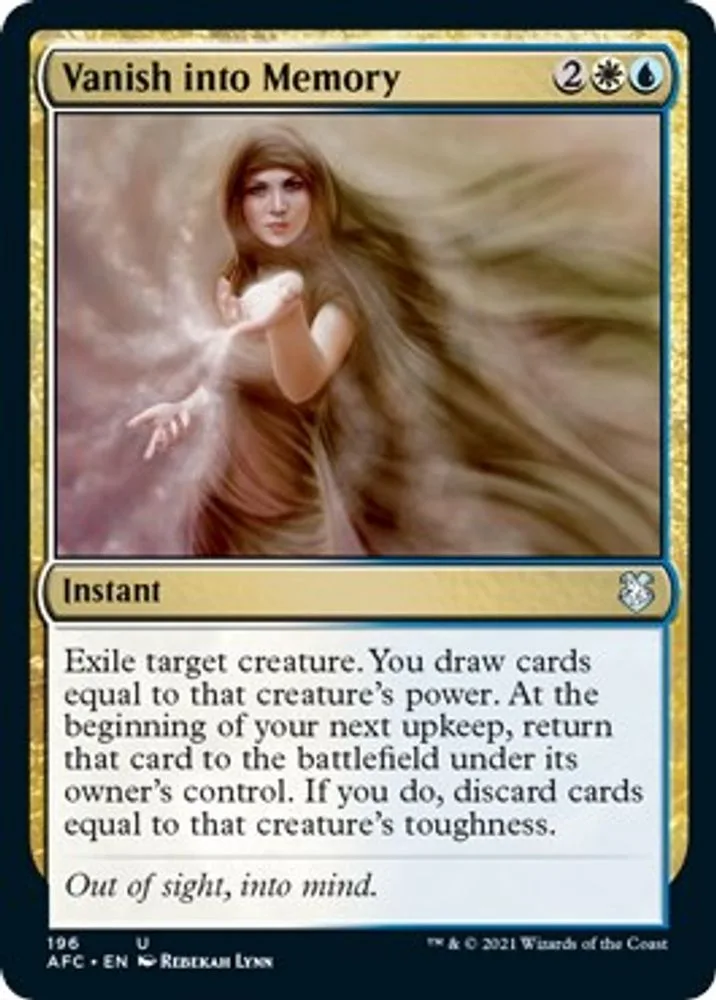Vanish into Memory