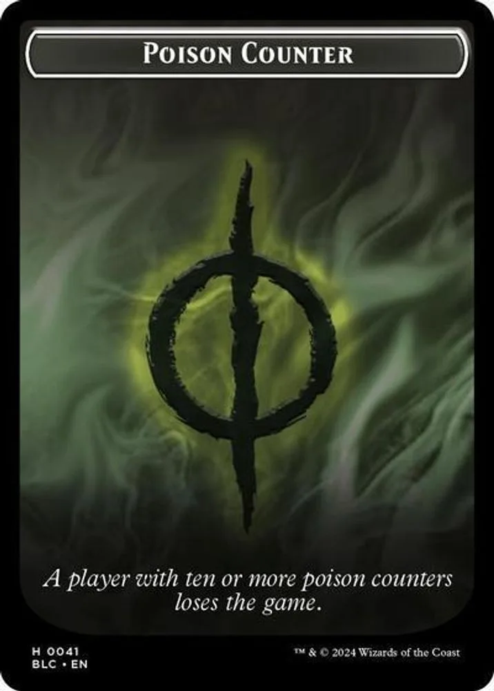 Poison Counter // Rabbit Double-Sided Token