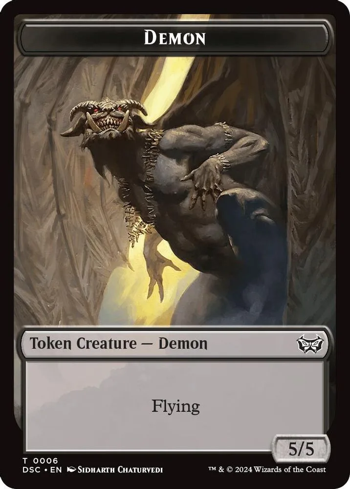 Demon // Bird Double-Sided Token