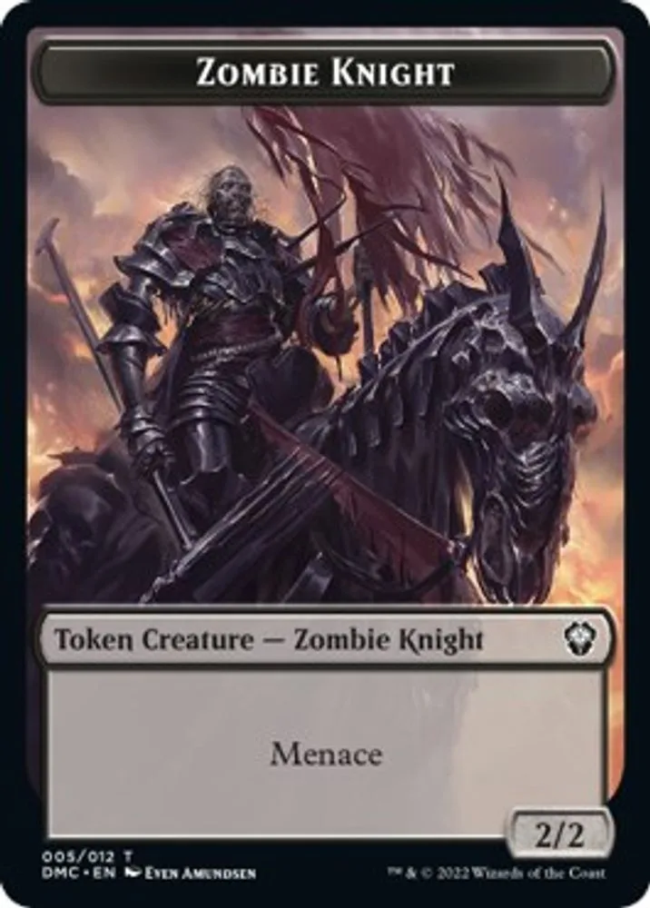 Zombie Knight // Knight Double-Sided Token