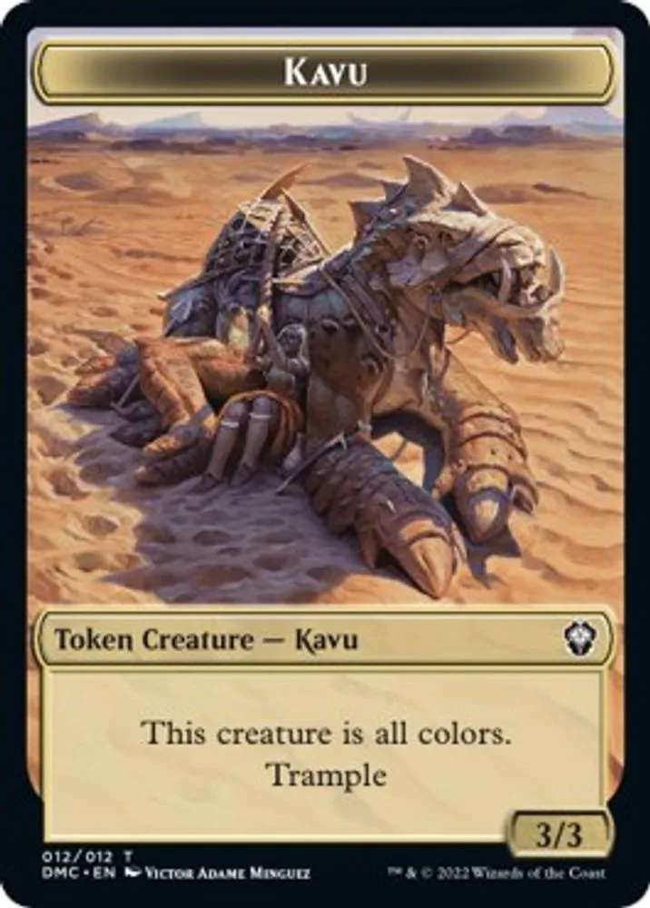 Kavu // Beast Double-Sided Token
