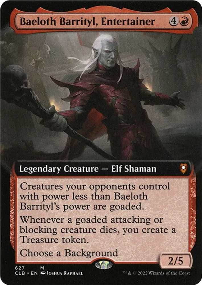 Baeloth Barrityl, Entertainer (Extended Art)