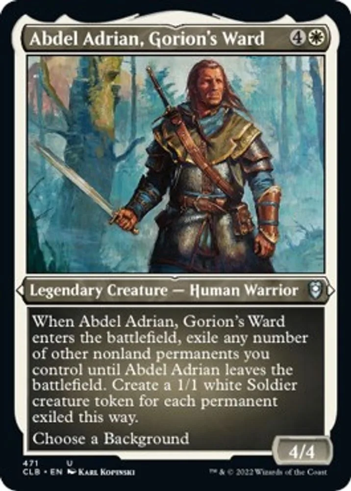 Abdel Adrian, Gorion's Ward (Foil Etched)