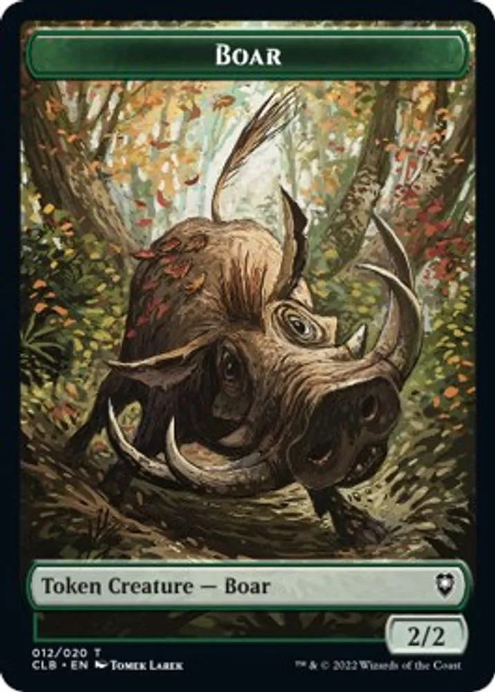 Boar // Ogre Double-Sided Token