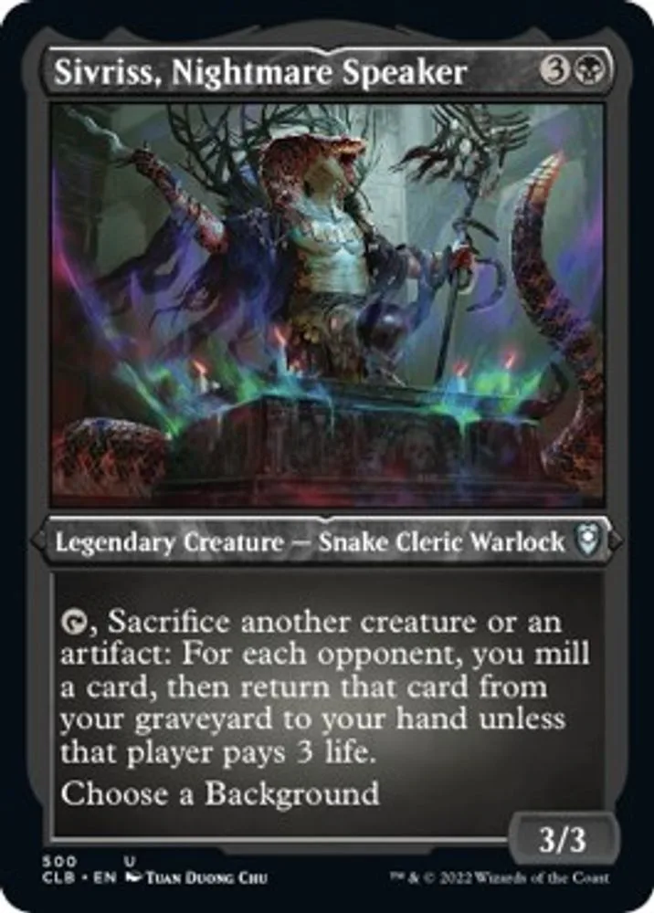 Sivriss, Nightmare Speaker (Foil Etched)