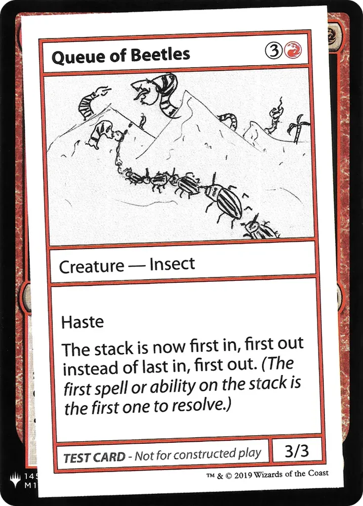 Queue of Beetles