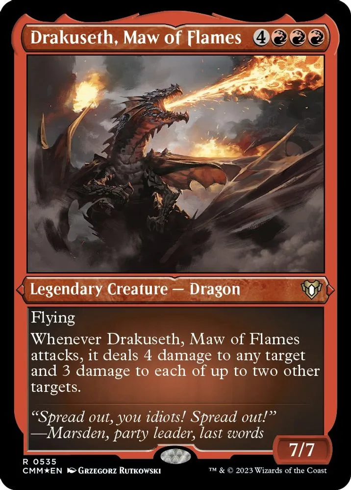 Drakuseth, Maw of Flames (Foil Etched)