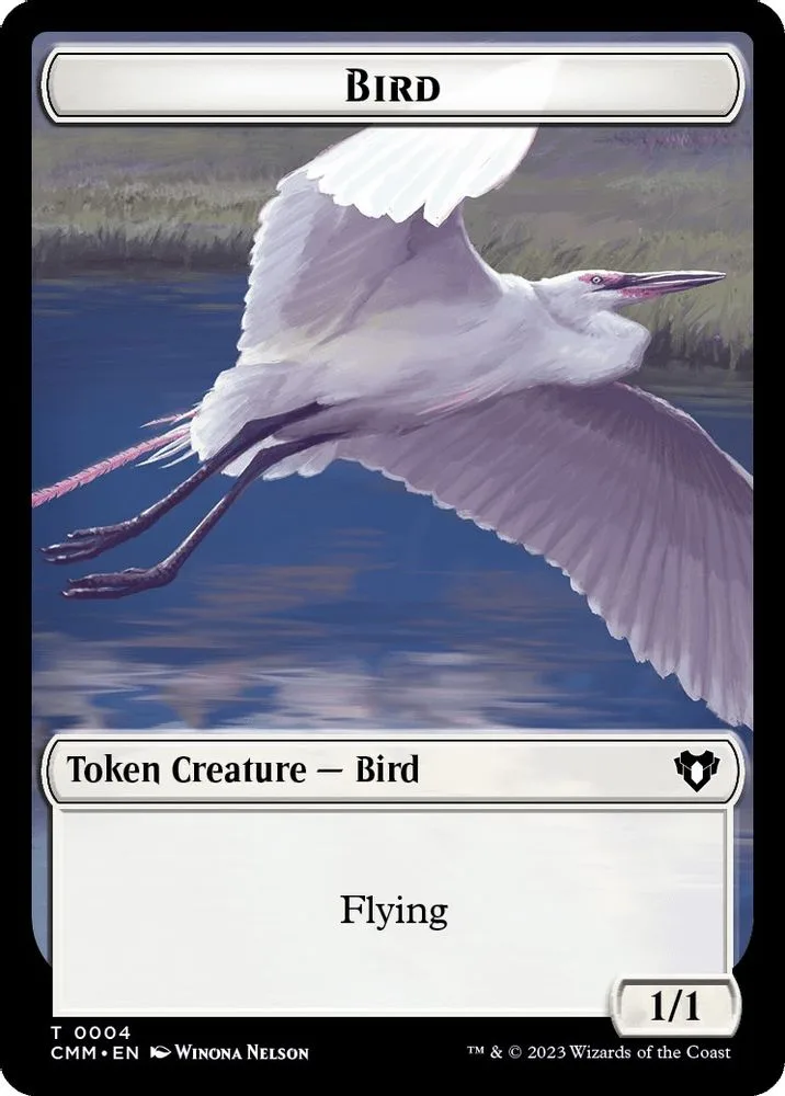 Bird // Dwarf Berserker Double-Sided Token