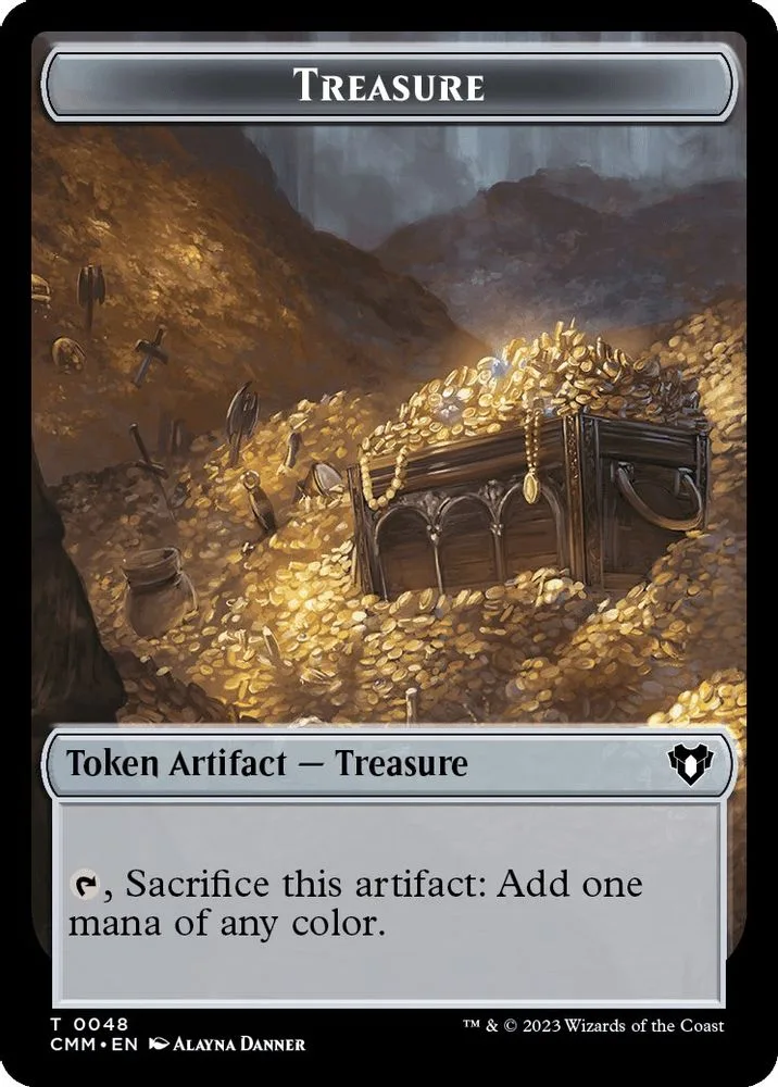 Treasure // Phyrexian Germ Double-Sided Token