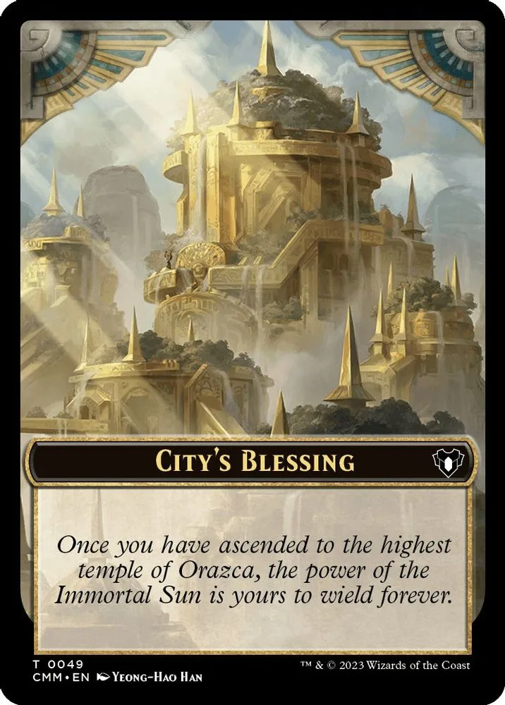 City's Blessing // Emblem - Daretti, Scrap Savant Double-Sided Token