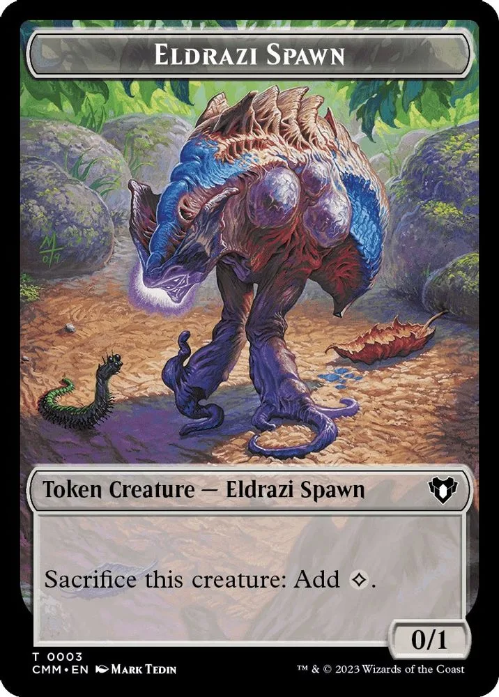 Eldrazi Spawn // Cat (0005) Double-Sided Token