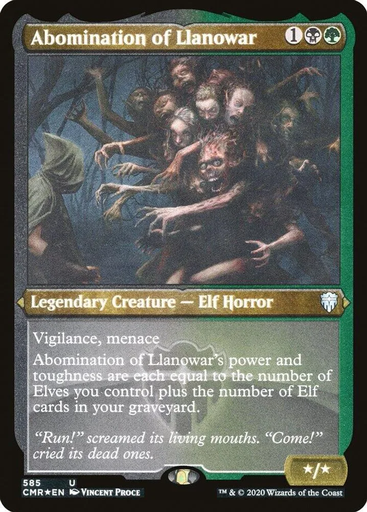 Abomination of Llanowar (Foil Etched)