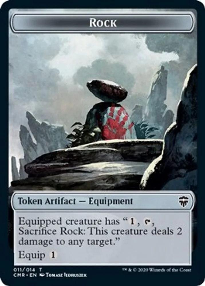 Rock // Treasure Double-Sided Token
