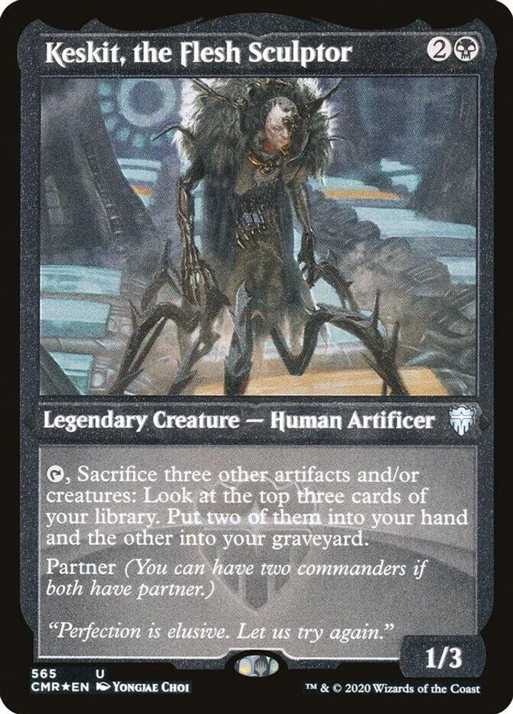 Keskit, the Flesh Sculptor (Foil Etched)