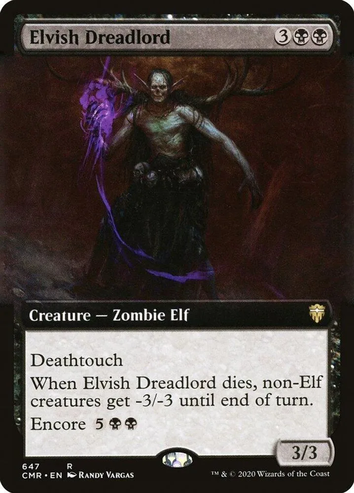 Elvish Dreadlord (Extended Art)